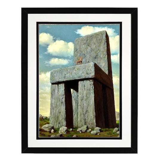 Magritte Framed Art Print Giant Chair | René Magritte Framed Print