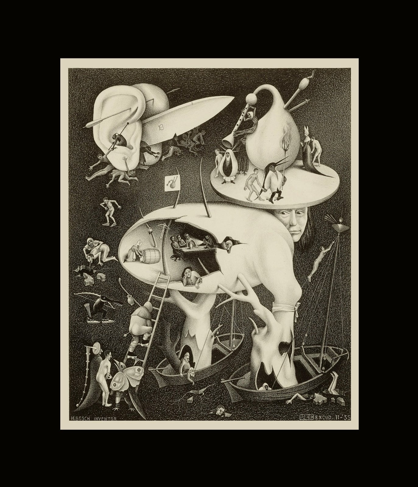 MC Escher Bosch Poster Print