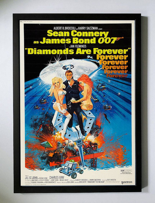 James Bond Movie Poster Custom Framed  Finest Quality – James Bond Poster