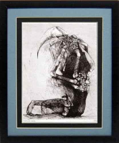 Beksinski Surreal Art Poster "Morph" Framed Print