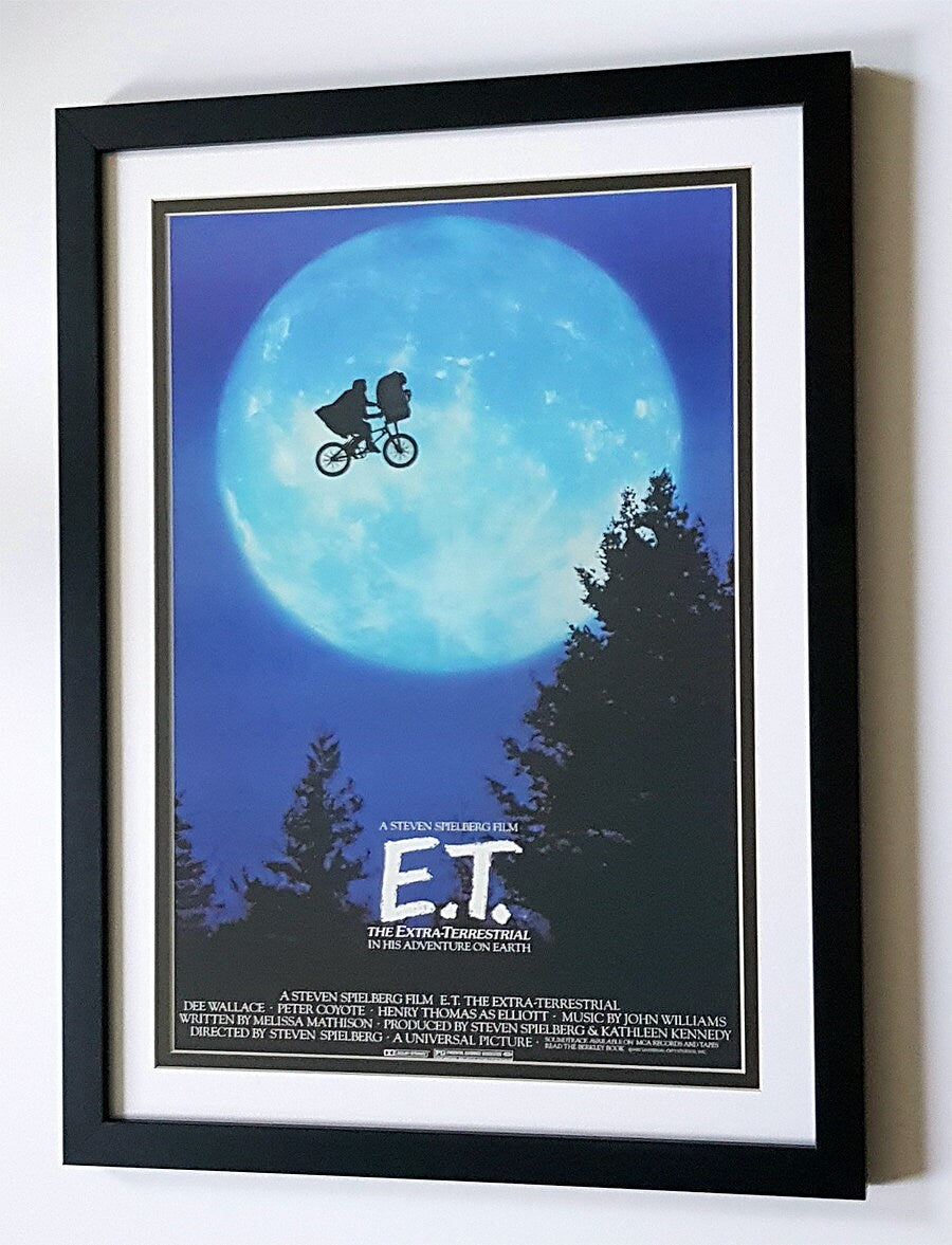 E.T. Movie Poster Framed Many Sizes available