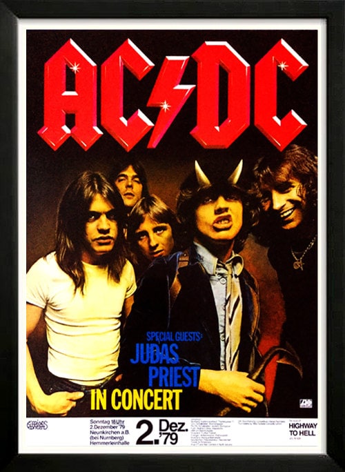 AC DC Concert Poster Highest Quality Framing