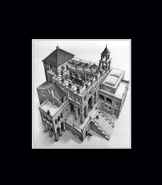 MC Escher Ascending Descending Poster Print