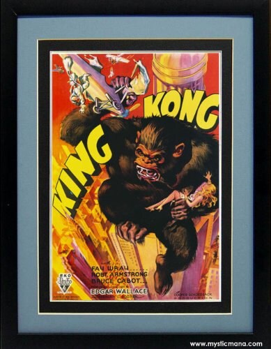 King Kong 1933 Film Poster High Quality Framing 15x20 Inches