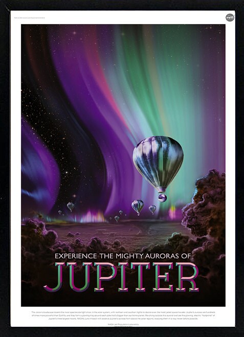 Jupiter NASA Graphic Inspirational Travel Poster