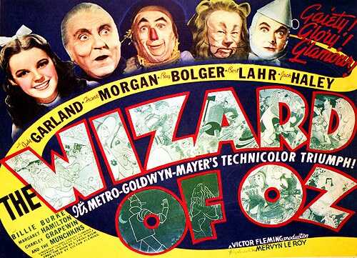 Large Wizard of Oz Movie Poster Framed 30x23