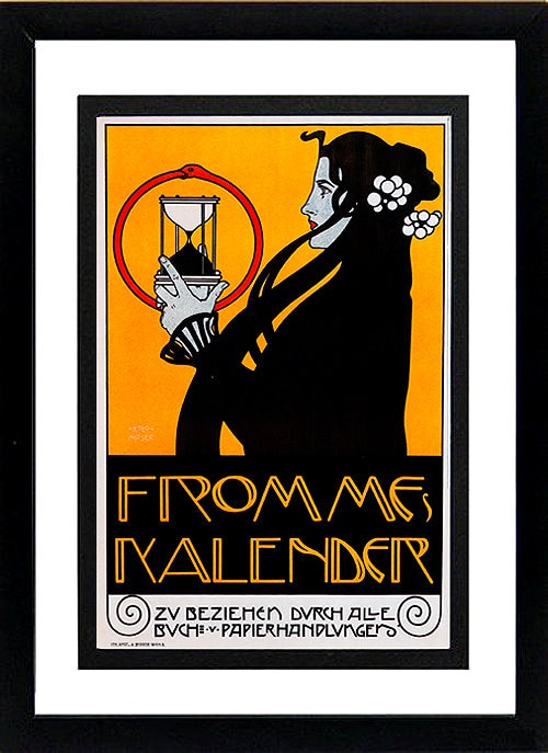 Framed Vintage Style French Advertisement Poster