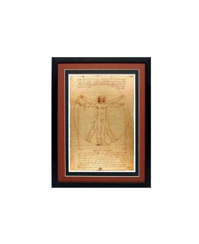 Leonardo Vetruvian Man Framed Poster
