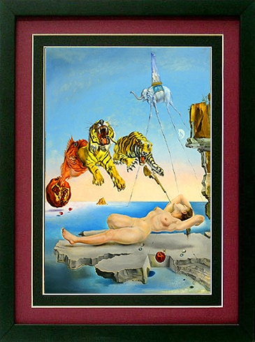 Dali Tigers Poster Custom Framed & Mated Finest Quality