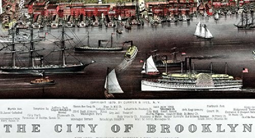 Brooklyn  Map Print 1879