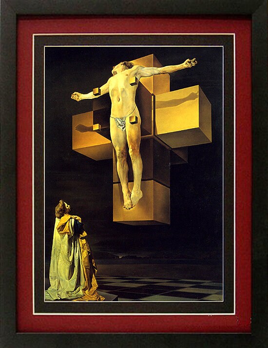 Dali Crucifixion Custom Framed & Mated Finest Quality