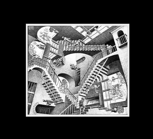 MC Escher Relativity Poster Print