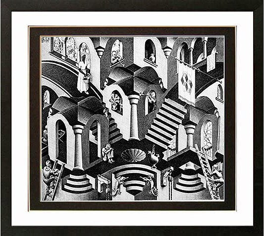 Escher Art Print Concave Convex