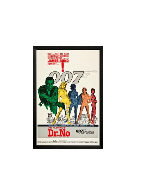 James Bond Dr No Custom Framed Movie Poster