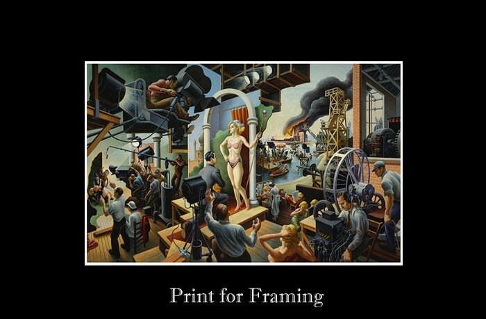 Canvas Print Thomas Hart Benton Hollywood