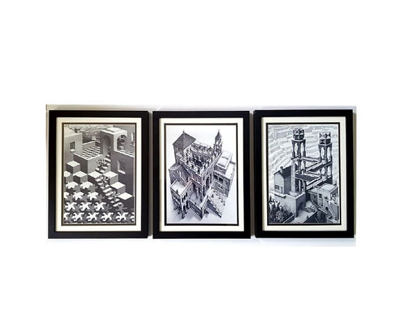 M.C. Escher Art Framed Set
