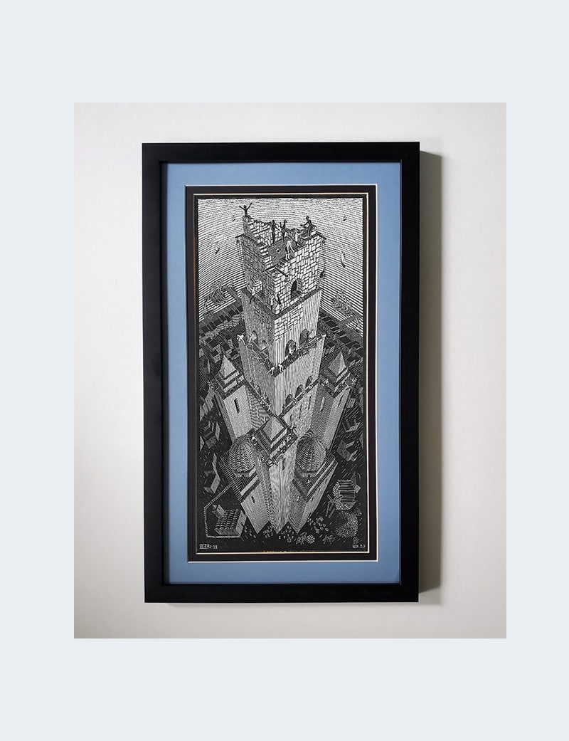 M.C. Escher Print Tower of Babel Many Framing Options Available
