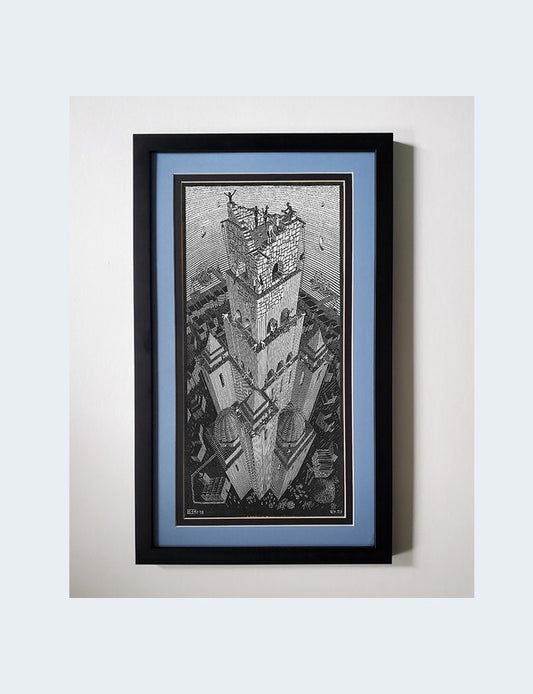 M.C. Escher Print Tower of Babel Many Framing Options Available