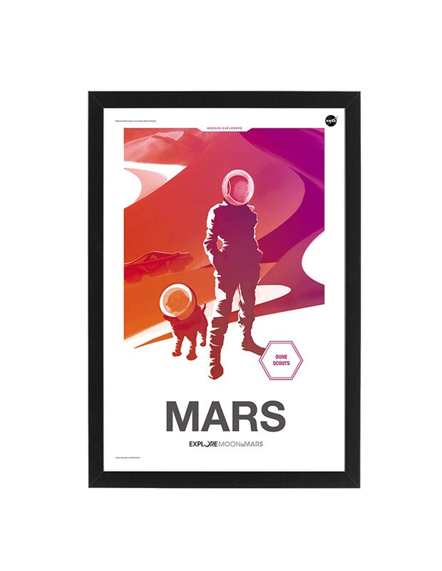 NASA Mars Poster Framed