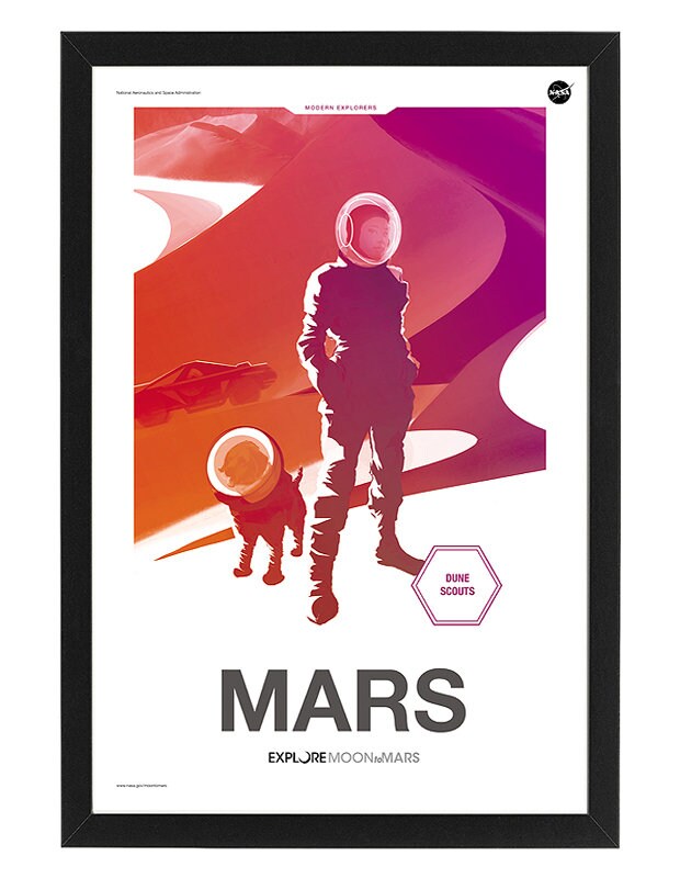 NASA Mars Poster Framed
