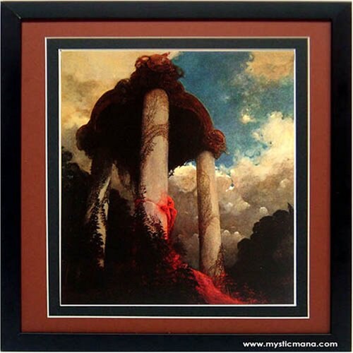 Framed Beksinski Art Poster Columns