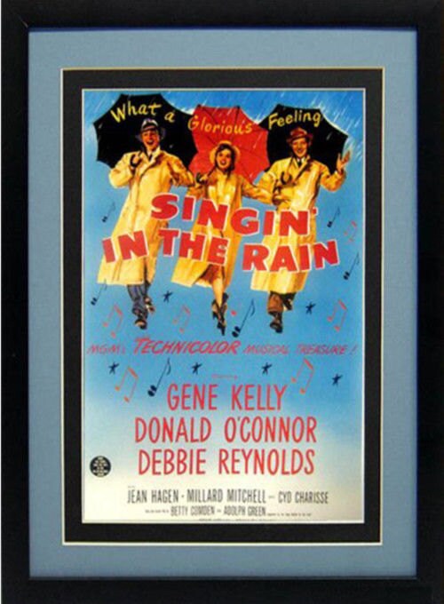 Singing In The Rain Movie Poster Framed
