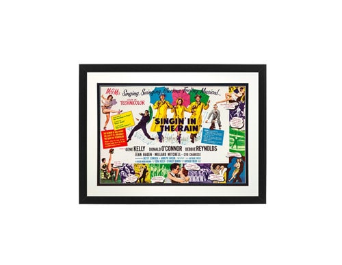 Vintage Singing In The Rain Movie Poster