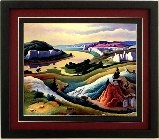 Lewis and Clark Corps of Discovery Thomas Hart Benton Art Poster Custom Framed A+ Quality