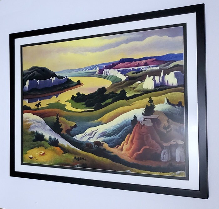 Lewis and Clark Corps of Discovery Thomas Hart Benton Art Poster Custom Framed A+ Quality