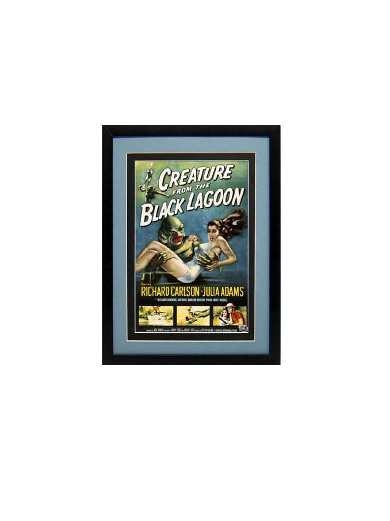 Creature From the Black Lagoon Poster Framed 12 x15 Inches