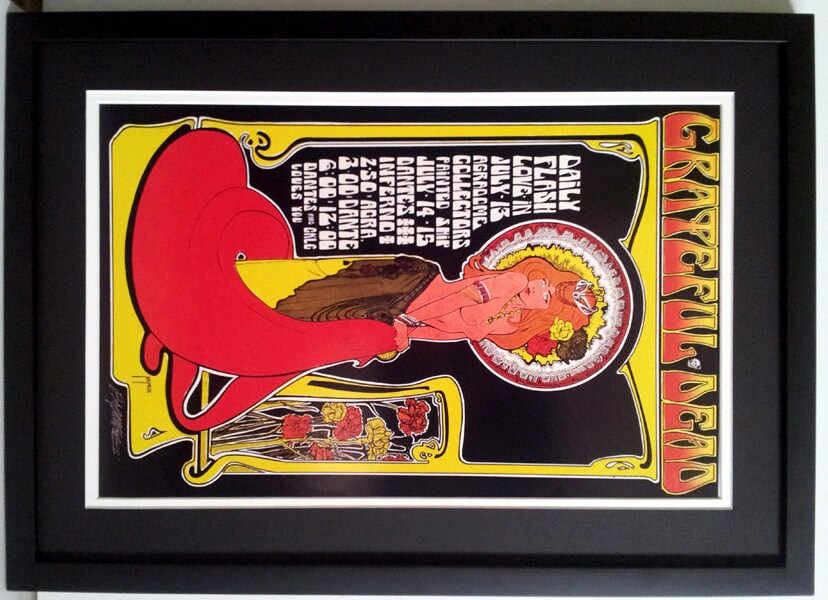 Grateful Dead Custom Framed & Mated Concert Poster
