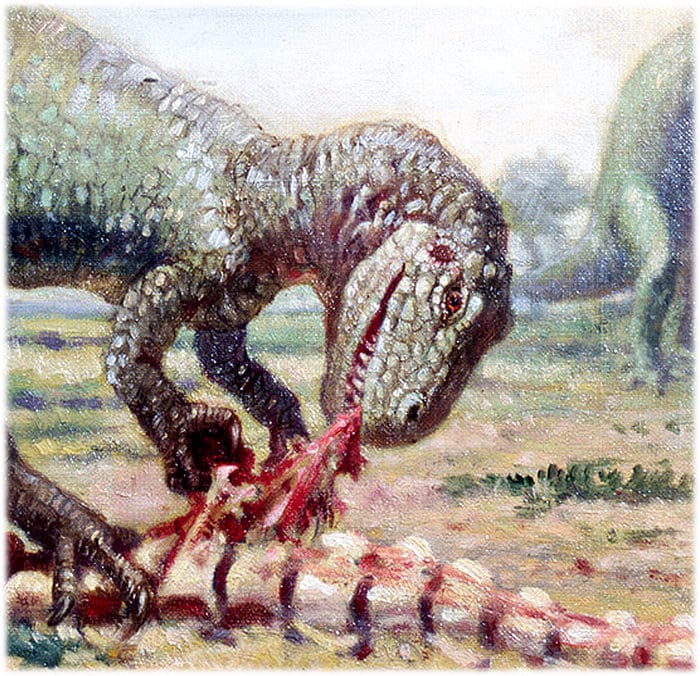 Dinosaur Print T Rex Vintage