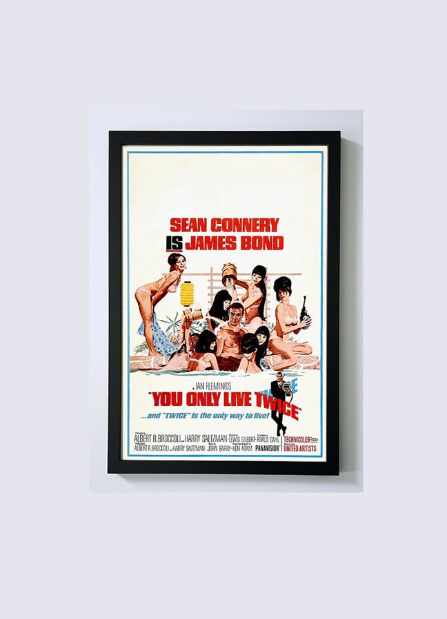 James Bond You Only Live Twice Custom Framed Movie Poster