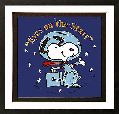Snoopy Poster Eyes on the Prize Framed