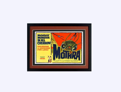 Mothra Poster Framed
