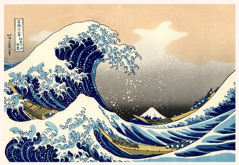 Great Wave of Kanagawa by Hokusai Print