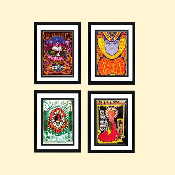 LARGE Grateful Dead Poster Set A+ Highest Quality Framing & Prints 18X24