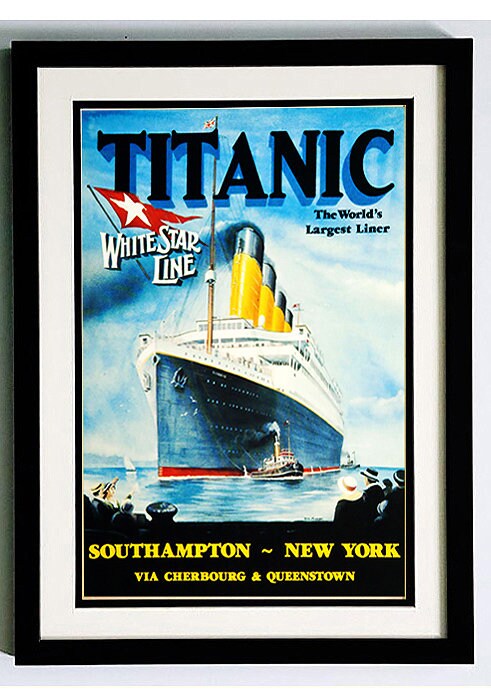 RMS Titanic Print Framed Highest Quality