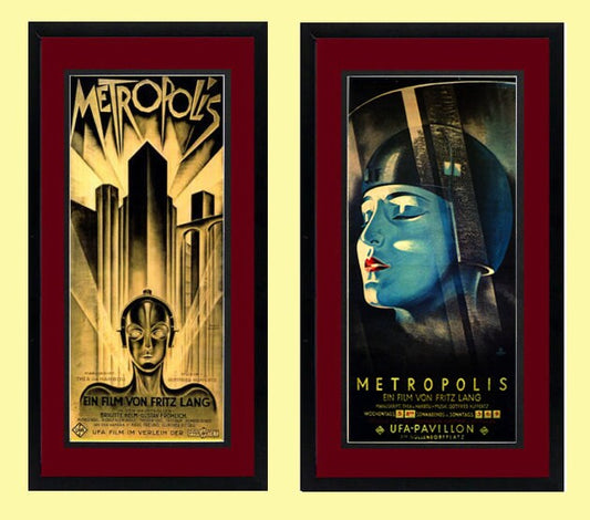 Metropolis Movie Poster set 2 Framed Prints