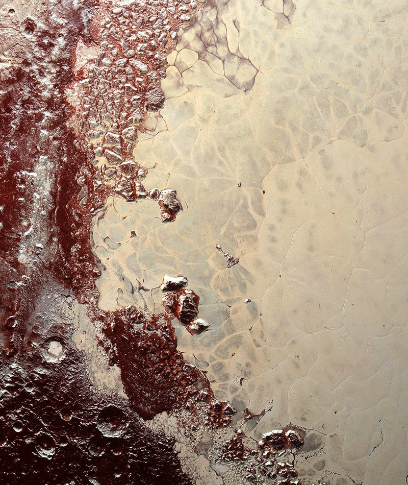 Planet Pluto Poster Framed Highest Quality Detailed Print 20x20