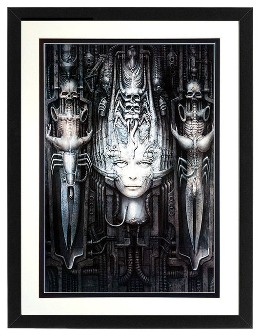 Unleash Your Inner Darkness with the H.R. Giger LI II Framed Poster Print - Elevate Your Space with Finest Quality and Professional Molding!