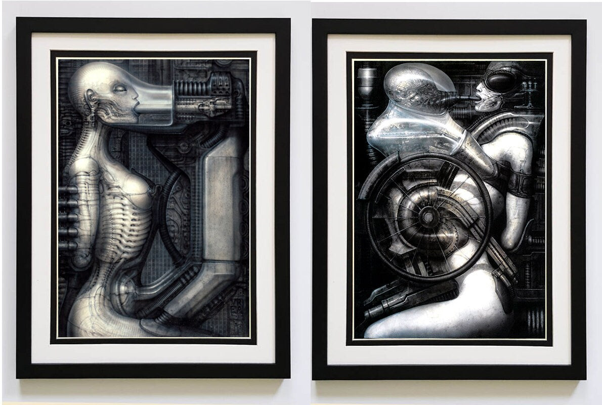 Giger Framed Art Poster Biomechanoid Set