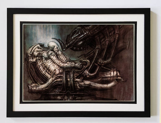 H.R. Giger Alien Astronaut Framed Poster