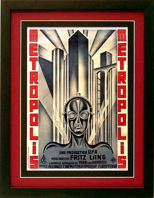 Metropolis Poster Framed Finest Quality