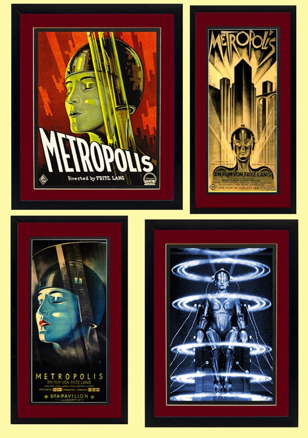 Metropolis Movie Posters Framed With Double Mat Finest Quality