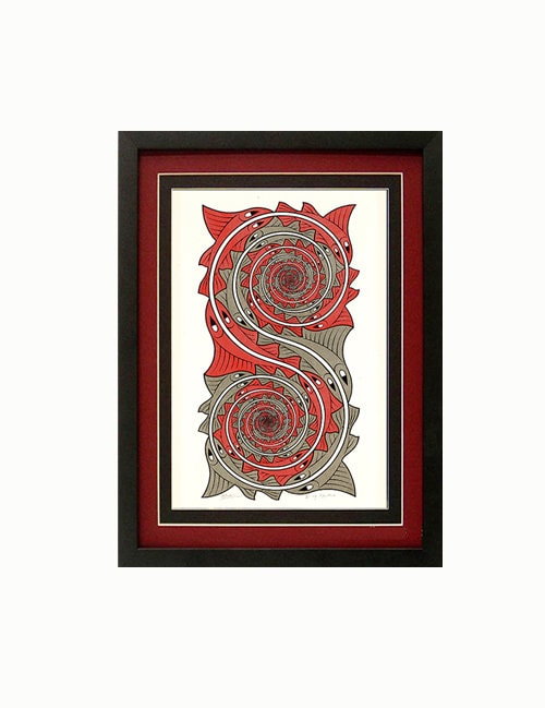 M.C. Escher Art Print Spirals Expertly Custom Framed