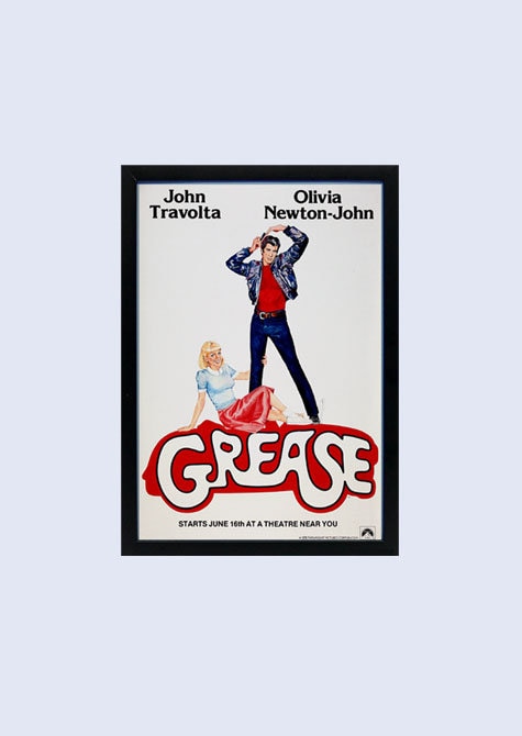 Grease, John Travolta Poster Framed