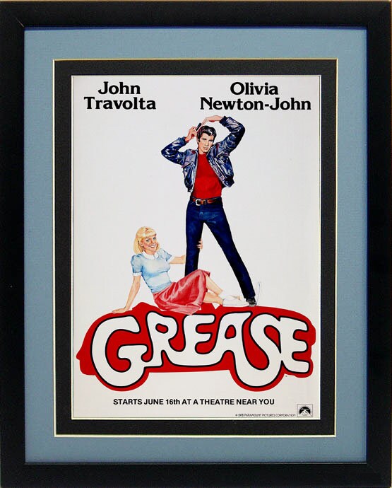 Grease Poster 1978 Film Framed