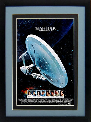 Star Trek Poster USS Enterprise Custom Framed Print A+ Quality