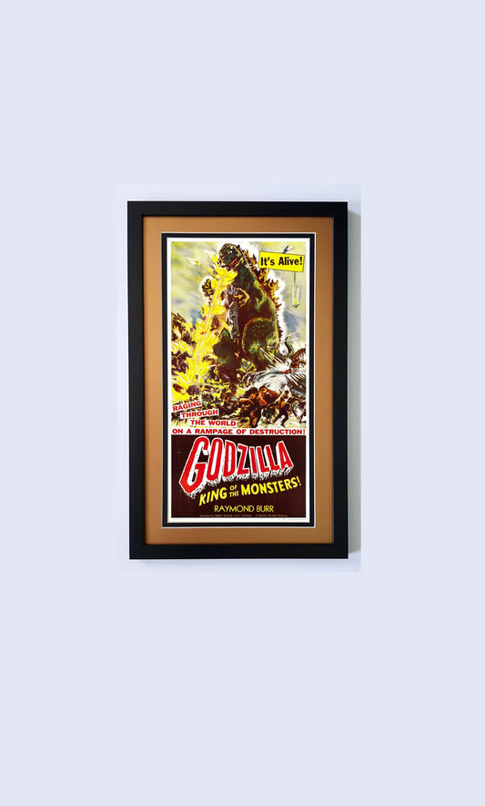 Godzilla King of Monsters Poster Metalic Gold Mat